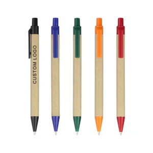 Eco Paper Ball Pen Black Ink Custom Ballpoint Green Concept Environment Friendly Customized Promotion Gift Personalize Logo Pens