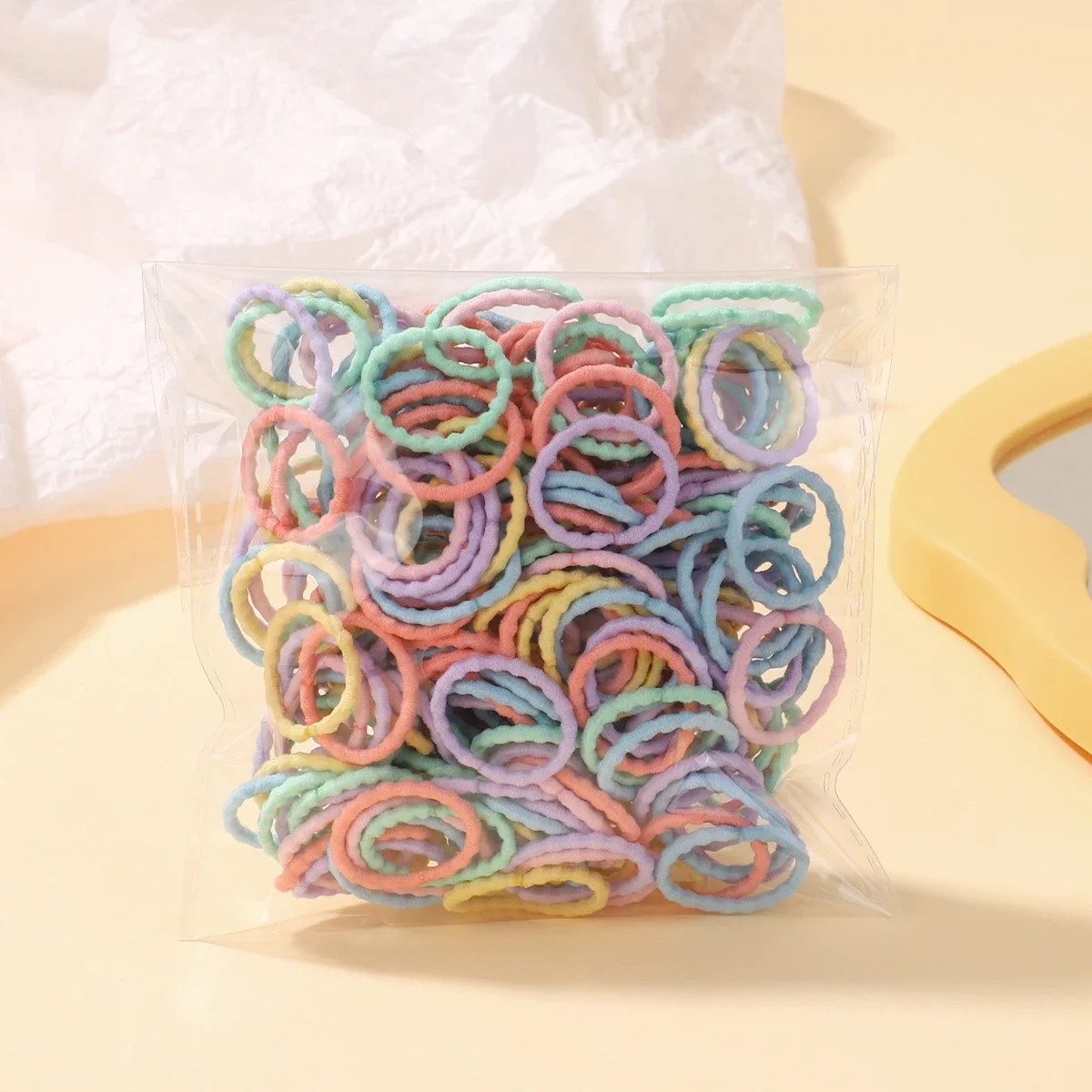 100/200Pcs Women Girls Colorful Nylon Elastic Hair Bands Ponytail Hold Small Hair Tie Rubber Bands Scrunchie Hair Accessories - Image 5